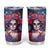 Day of Dead Lady Tumbler Cup Sugar Skull Field Rose Lady