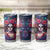 Day of Dead Lady Tumbler Cup Sugar Skull Field Rose Lady