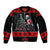 Christmas Skull Bomber Jacket Santa Skull Prepairing For Christmas - Wonder Print Shop