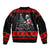 Christmas Skull Bomber Jacket Santa Skull Prepairing For Christmas - Wonder Print Shop