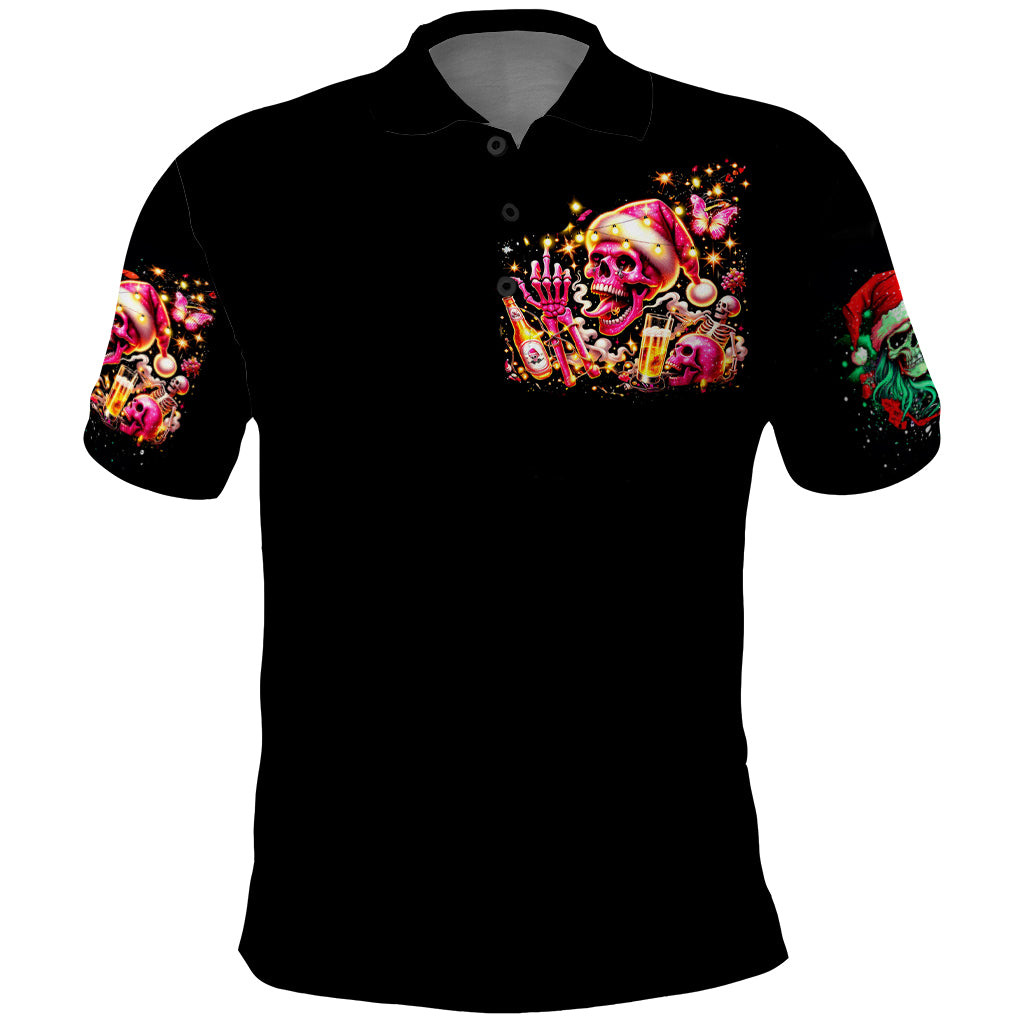 Christmas Skull Polo Shirt Christmas Tree Skull - Wonder Print Shop