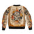 Sugar Skull Bomber Jacket Rose Sugar Skull Vintage - Wonder Print Shop