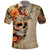 Sugar Skull Polo Shirt Rose Sugar Skull Vintage - Wonder Print Shop