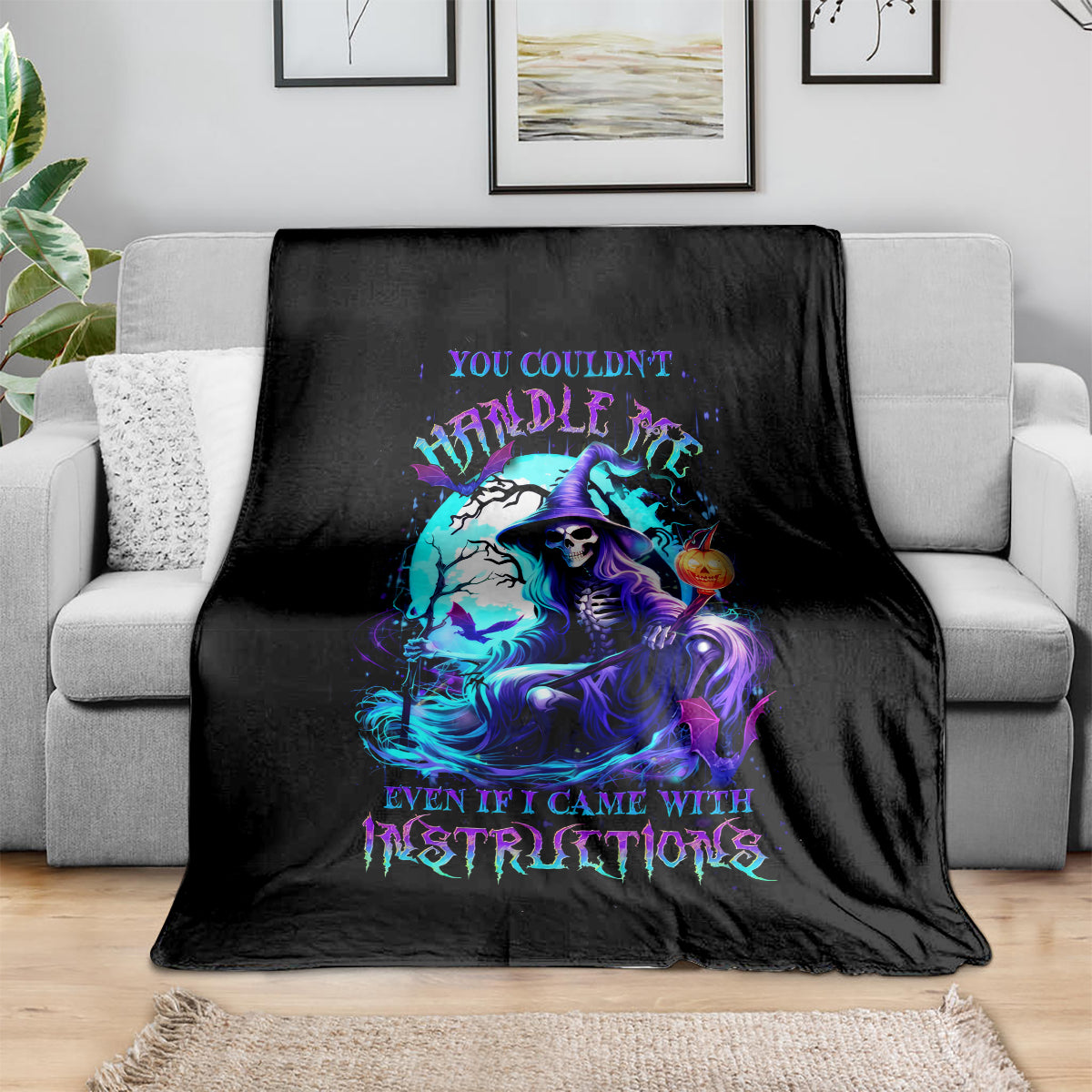 witch-skull-blanket-you-couldnt-handle-me-even-with-intrustions