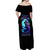 Witch Skull Off Shoulder Maxi Dress You Couldn't Handle Me Even With Intrustions - Wonder Print Shop