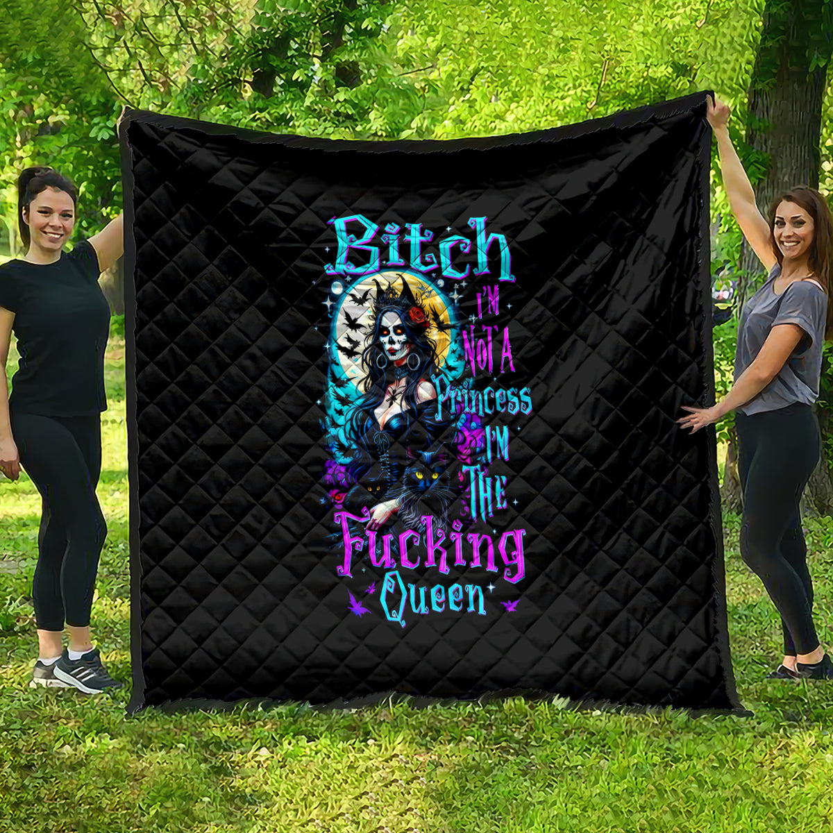 witch-skull-quilt-bitch-im-not-a-princess-im-the-fucking-queen