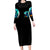 Witch Skull Long Sleeve Bodycon Dress Come With Us And You Will See Our Halloween - Wonder Print Shop