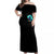 Witch Skull Off Shoulder Maxi Dress Come With Us And You Will See Our Halloween - Wonder Print Shop