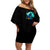 Witch Skull Off Shoulder Short Dress Come With Us And You Will See Our Halloween - Wonder Print Shop