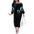 Witch Skull Off The Shoulder Long Sleeve Dress Come With Us And You Will See Our Halloween - Wonder Print Shop