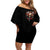 Cross Skull Off Shoulder Short Dress Honesty Loyalty And Respect Worth More Than Gold, Diamond - Wonder Print Shop