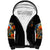 Pumpkin Skull Sherpa Hoodie I Wan't Go To Hell The Devil Still Restraining Against Me - Wonder Print Shop