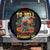 Pumpkin Skull Spare Tire Cover I Wan't Go To Hell The Devil Still Restraining Against Me - Wonder Print Shop