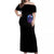 Witch Skull Off Shoulder Maxi Dress Iam Who Iam Your Approval Isn't Need - Wonder Print Shop