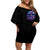 Witch Skull Off Shoulder Short Dress Iam Who Iam Your Approval Isn't Need - Wonder Print Shop