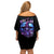 Witch Skull Off Shoulder Short Dress Iam Who Iam Your Approval Isn't Need - Wonder Print Shop