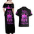 Queen Skull Couples Matching Off Shoulder Maxi Dress and Hawaiian Shirt Bitch I'm Not A Princess I'm The Fucking Queen - Wonder Print Shop