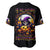 Pumpkin Witch Skull Baseball Jersey In My Defense The Moon Was Full And I Was Left Unsupervided - Wonder Print Shop