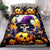 Pumpkin Witch Skull Bedding Set In My Defense The Moon Was Full And I Was Left Unsupervided - Wonder Print Shop