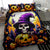 Pumpkin Witch Skull Bedding Set In My Defense The Moon Was Full And I Was Left Unsupervided - Wonder Print Shop