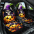 Pumpkin Witch Skull Car Seat Cover In My Defense The Moon Was Full And I Was Left Unsupervided - Wonder Print Shop