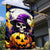 Pumpkin Witch Skull Garden Flag In My Defense The Moon Was Full And I Was Left Unsupervided - Wonder Print Shop