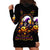 Pumpkin Witch Skull Hoodie Dress In My Defense The Moon Was Full And I Was Left Unsupervided - Wonder Print Shop