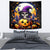 Pumpkin Witch Skull Tapestry In My Defense The Moon Was Full And I Was Left Unsupervided