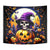 Pumpkin Witch Skull Tapestry In My Defense The Moon Was Full And I Was Left Unsupervided