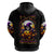 Pumpkin Witch Skull Zip Hoodie In My Defense The Moon Was Full And I Was Left Unsupervided