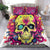 Flower Skull Bedding Set Judge Me When You're Perfect Otherwise Shut Up - Wonder Print Shop