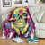 Flower Skull Blanket Judge Me When You're Perfect Otherwise Shut Up