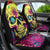 Flower Skull Car Seat Cover Judge Me When You're Perfect Otherwise Shut Up - Wonder Print Shop