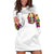 Flower Skull Hoodie Dress Judge Me When You're Perfect Otherwise Shut Up - Wonder Print Shop