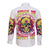 Flower Skull Long Sleeve Button Shirt Judge Me When You're Perfect Otherwise Shut Up - Wonder Print Shop