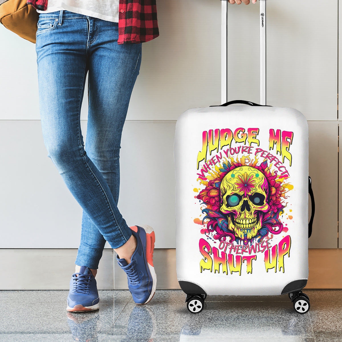 flower-skull-luggage-cover-judge-me-when-youre-perfect-otherwise-shut-up