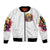 Flower Skull Sleeve Zip Bomber Jacket Judge Me When You're Perfect Otherwise Shut Up