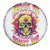 Flower Skull Spare Tire Cover Judge Me When You're Perfect Otherwise Shut Up - Wonder Print Shop