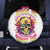 Flower Skull Spare Tire Cover Judge Me When You're Perfect Otherwise Shut Up - Wonder Print Shop