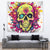 Flower Skull Tapestry Judge Me When You're Perfect Otherwise Shut Up