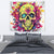 Flower Skull Tapestry Judge Me When You're Perfect Otherwise Shut Up