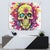 Flower Skull Tapestry Judge Me When You're Perfect Otherwise Shut Up