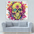 Flower Skull Tapestry Judge Me When You're Perfect Otherwise Shut Up