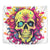 Flower Skull Tapestry Judge Me When You're Perfect Otherwise Shut Up