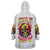 Flower Skull Wearable Blanket Hoodie Judge Me When You're Perfect Otherwise Shut Up