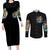 Mummy Skull Couples Matching Long Sleeve Bodycon Dress and Long Sleeve Button Shirt I'm Going To Hell to Pick You Up - Wonder Print Shop