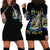 Mummy Skull Hoodie Dress I'm Going To Hell to Pick You Up - Wonder Print Shop