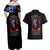 American Skull Couples Matching Off Shoulder Maxi Dress and Hawaiian Shirt One Day I Gonna Fuck It All - Wonder Print Shop