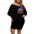 Halloween Skull Off Shoulder Short Dress Please Excuse My Resting Witch Face - Wonder Print Shop