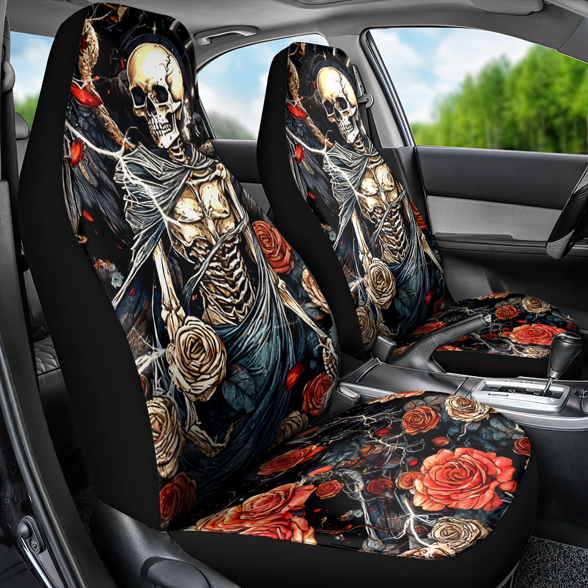 Angel Skull Car Seat Cover Sometimes An Angel Sometimes A Hellraiser - Wonder Print Shop